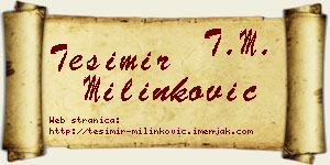 Tešimir Milinković vizit kartica